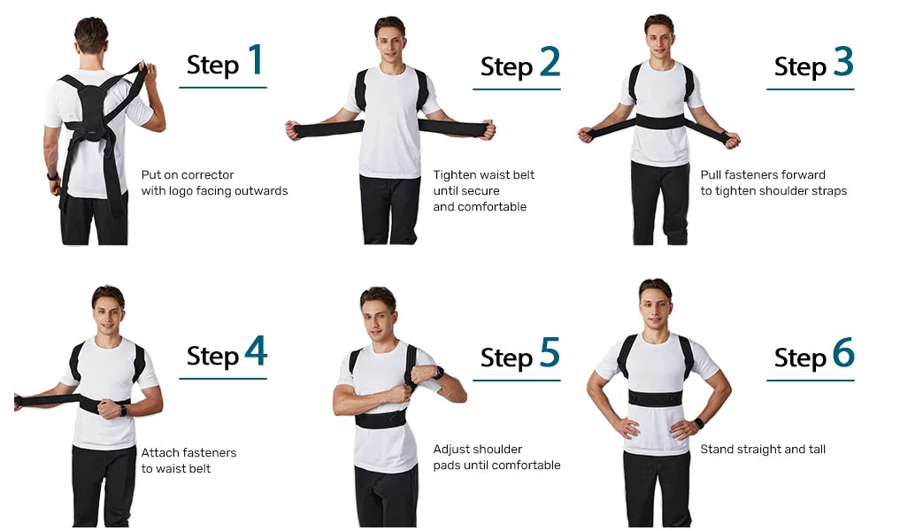 Posture Corrector Spine and Back Support Adjustable Breathable Brace Improves Posture Providing Pain Relief  Prevention Humpback