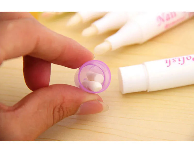 Nail Art Corrector Pen Remove Mistakes with 3 Tips Newest Nail Polish Remover Pen Cleaner Erase Manicure
