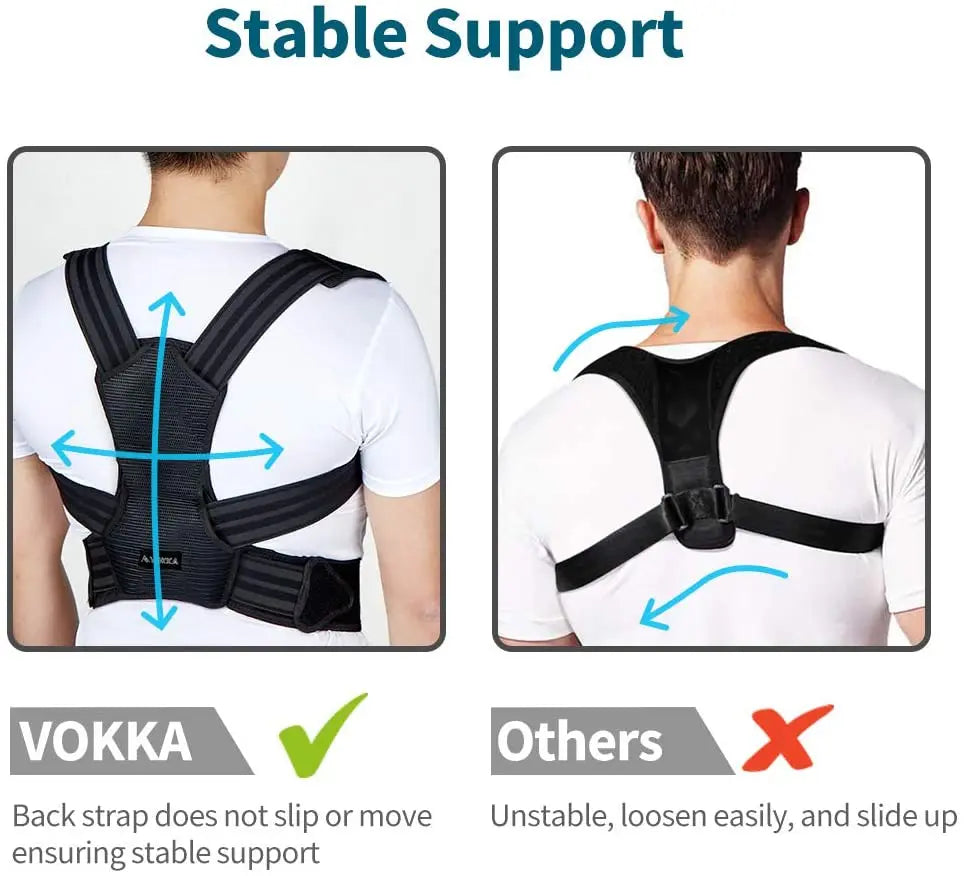 Posture Corrector Spine and Back Support Adjustable Breathable Brace Improves Posture Providing Pain Relief  Prevention Humpback