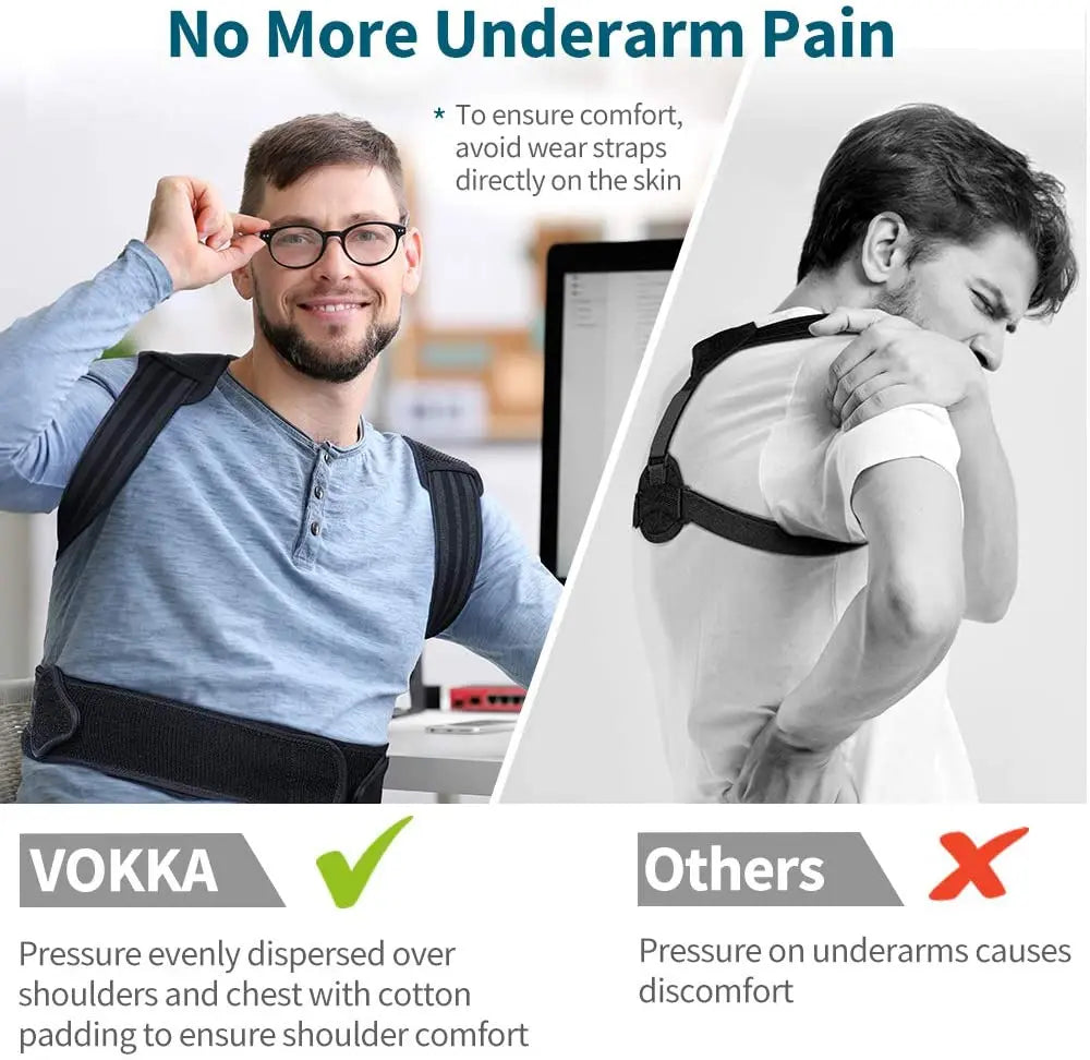 Posture Corrector Spine and Back Support Adjustable Breathable Brace Improves Posture Providing Pain Relief  Prevention Humpback