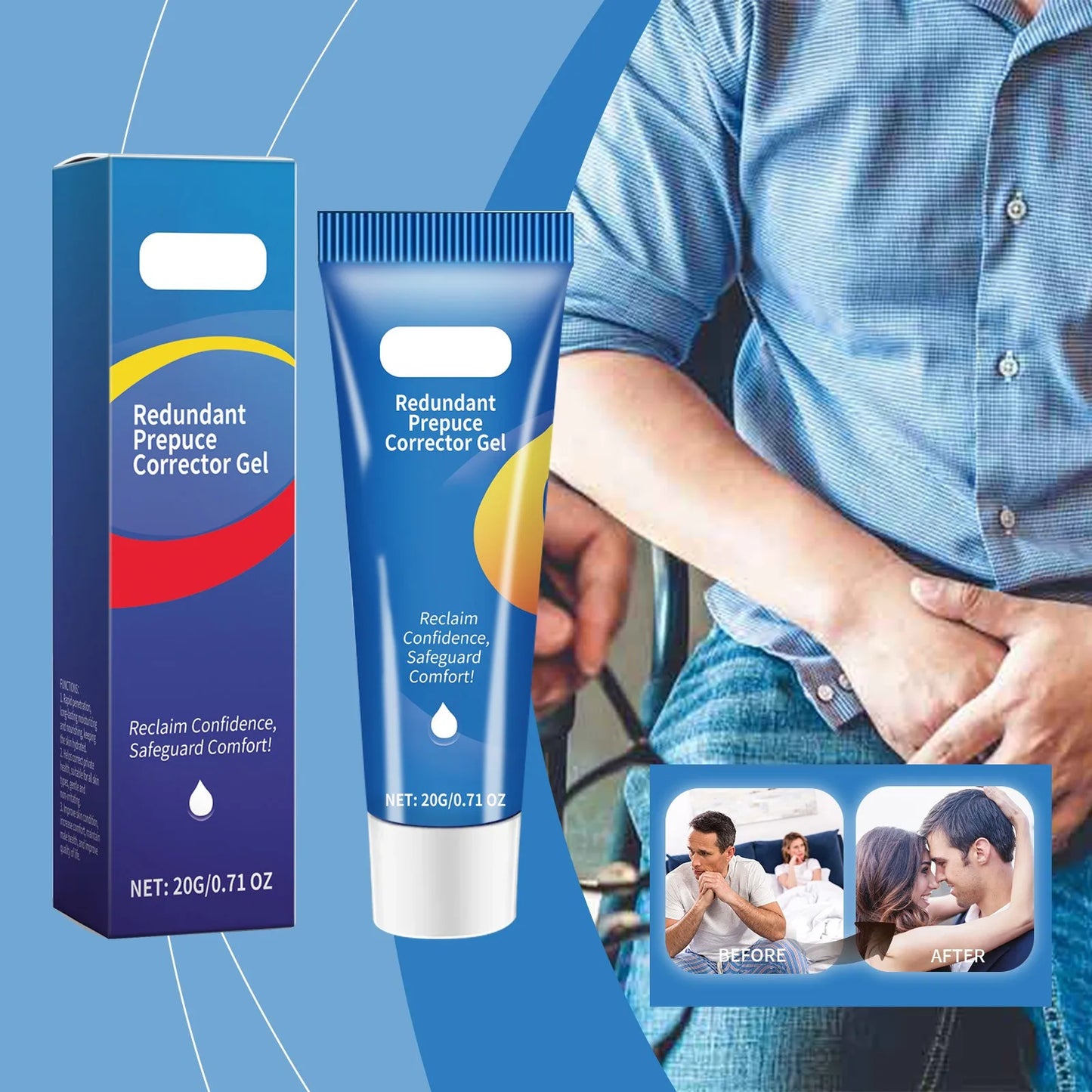 Redundant Prepuce Corrector Gel, Phimosis Correction Gel,Natural Ingredients Phimosis Foreskin Correction Gel,Fast Gentle Action