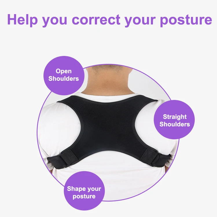 Back Support Posture Corrector Belt Relieves Neck Shoulder and Back Pain Offers Added Support