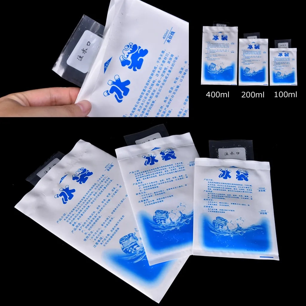 5PCS 100/200/400ML Instant Cold Ice Pack For Cooling Therapy Emergency Food Storage Pain Relief Safety Survival Outdoor Tool