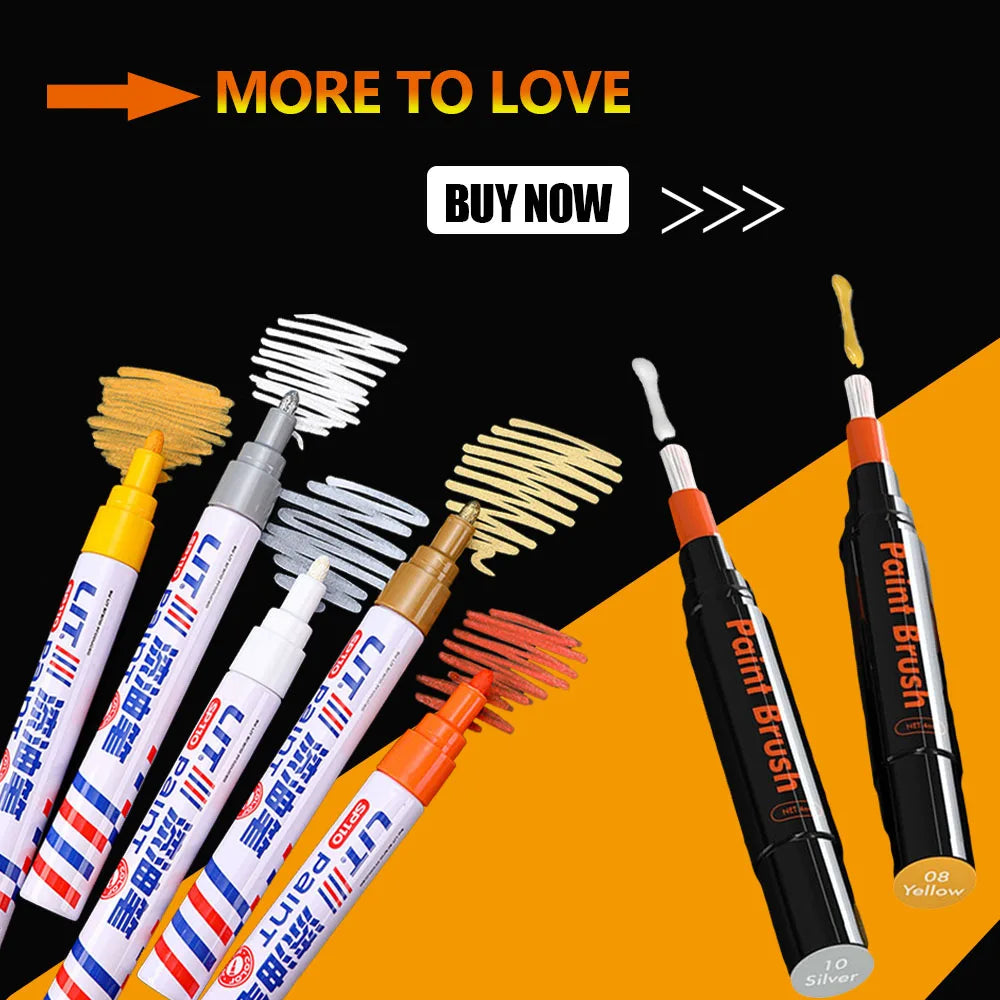Car Paint Corrector Pen White Red Black Paint Repair Pen Auto Wheel Tyre Oily Paint Marker for Car Styling Scratches Fix Care ﻿