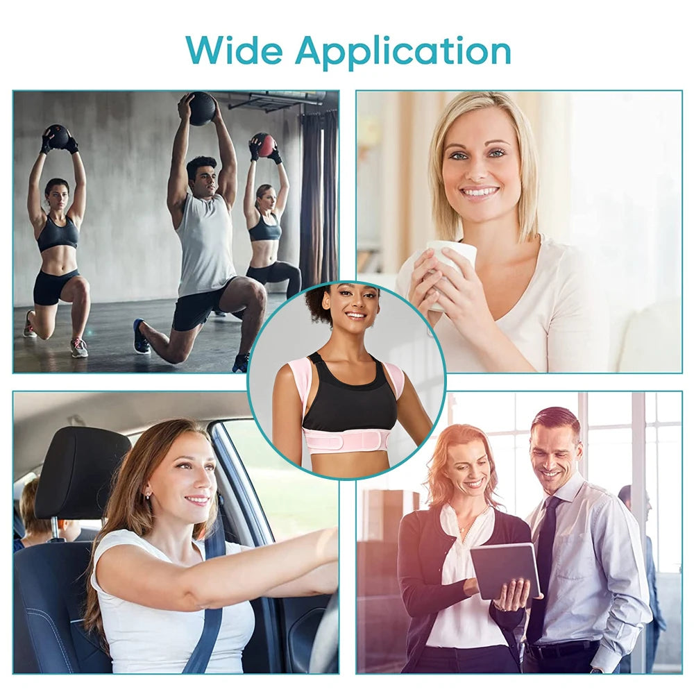 Posture Corrector for Women/Men,Adjustable Upper Back Brace for Clavicle Support & Providing Pain Relief For Neck,Shoulder,Upper