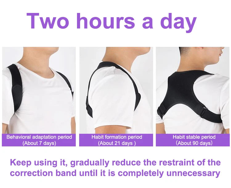 Back Support Posture Corrector Belt Relieves Neck Shoulder and Back Pain Offers Added Support