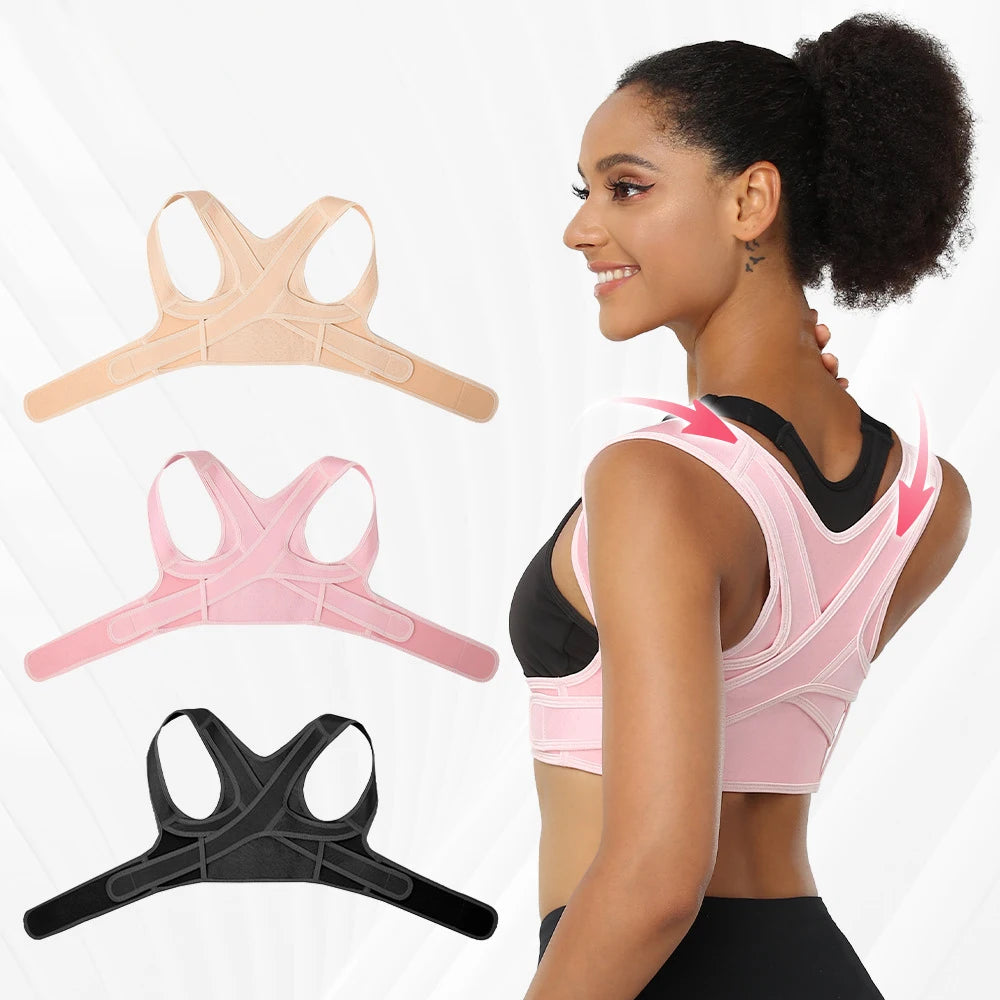 Posture Corrector for Women/Men,Adjustable Upper Back Brace for Clavicle Support & Providing Pain Relief For Neck,Shoulder,Upper