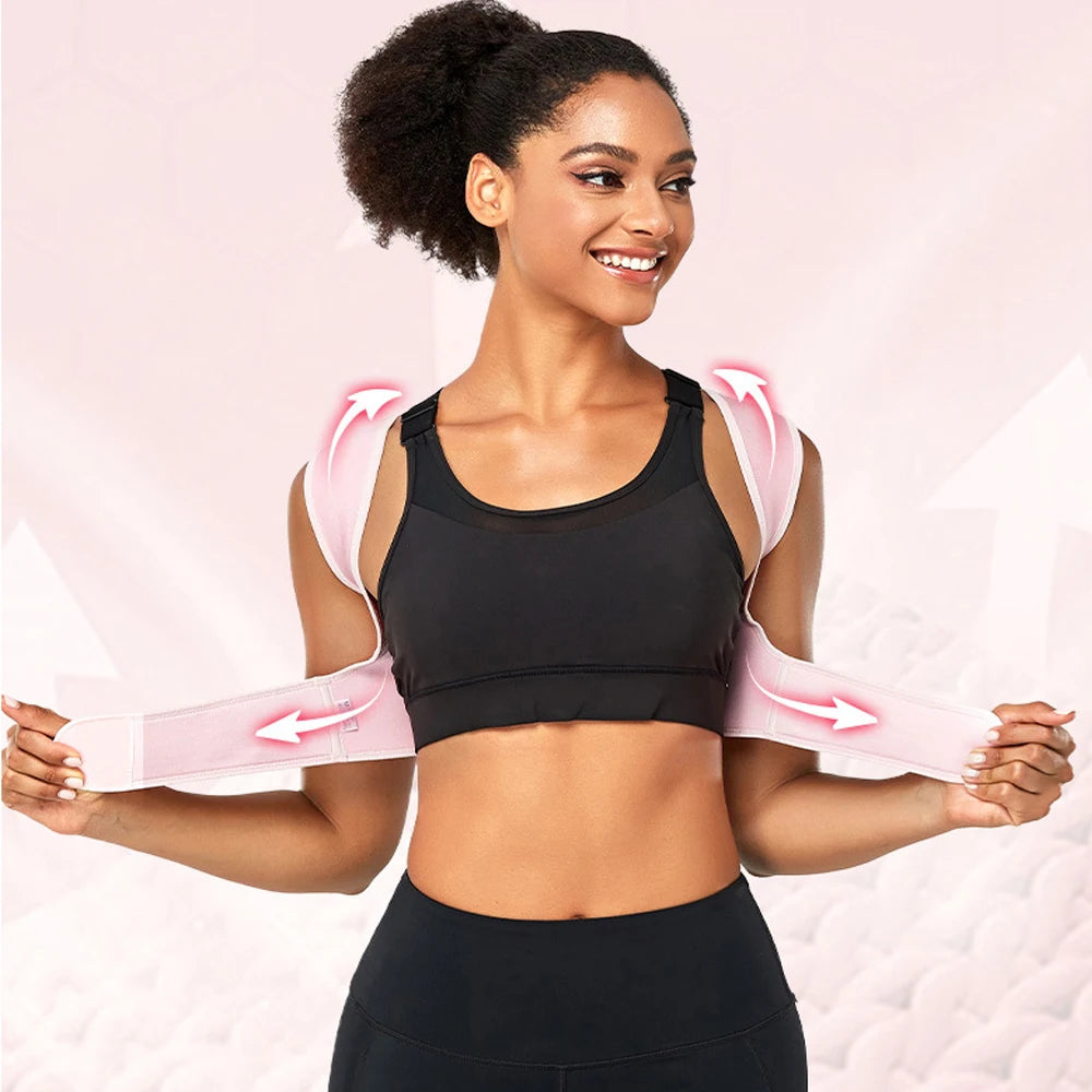 Posture Corrector for Women/Men,Adjustable Upper Back Brace for Clavicle Support & Providing Pain Relief For Neck,Shoulder,Upper