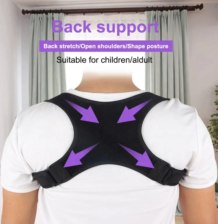 Back Support Posture Corrector Belt Relieves Neck Shoulder and Back Pain Offers Added Support
