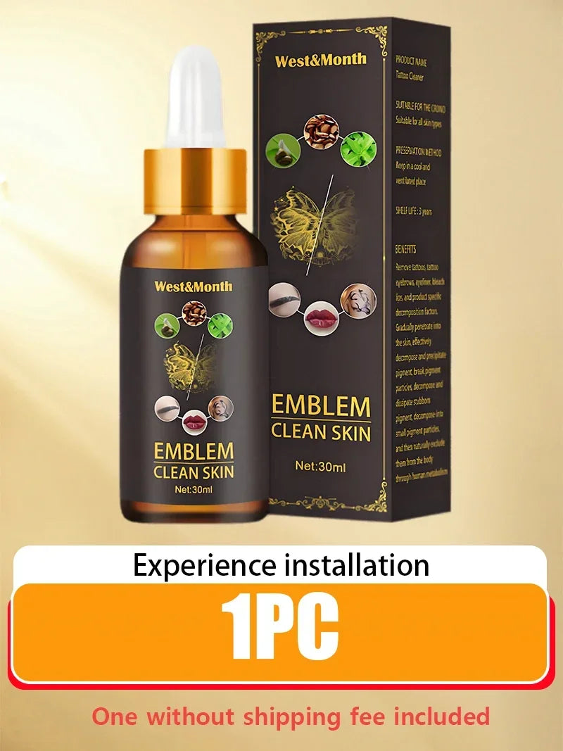 Instantly removes tattoos, disintegrates pigments, and repairs damaged skin without leaving scars