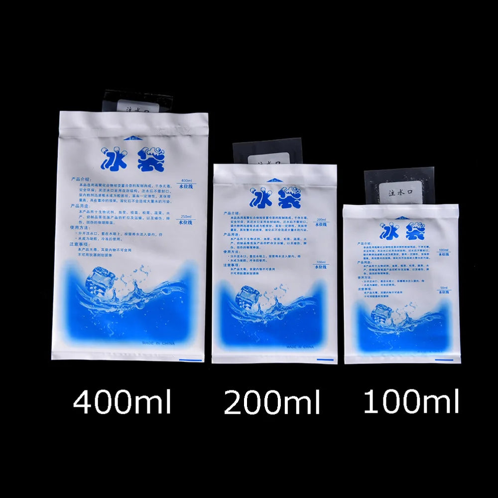 5PCS 100/200/400ML Instant Cold Ice Pack For Cooling Therapy Emergency Food Storage Pain Relief Safety Survival Outdoor Tool