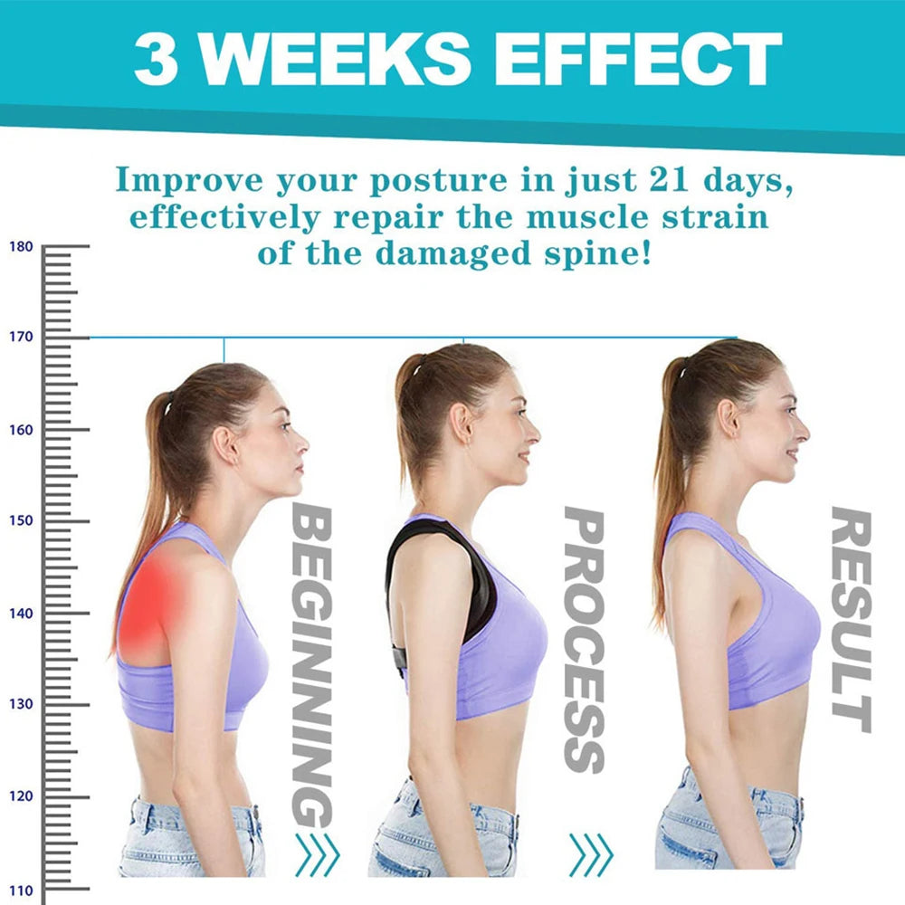 Adult Back Posture Corrector Corset Clavicle Spine Posture Correction Neck Support Belt Pain Relief Traine Spine Posture Support