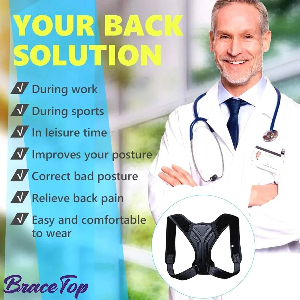 Adult Back Posture Corrector Corset Clavicle Spine Posture Correction Neck Support Belt Pain Relief Traine Spine Posture Support