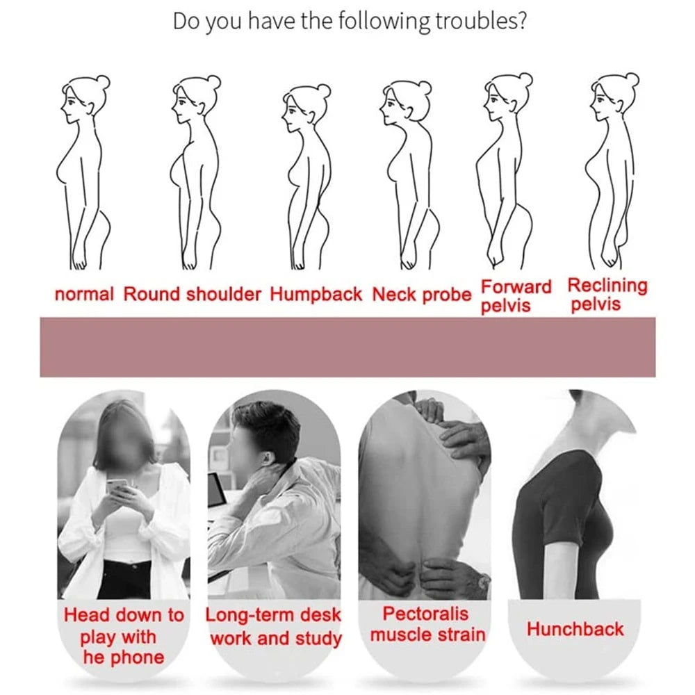 Posture Corrector for Women/Men,Adjustable Upper Back Brace for Clavicle Support & Providing Pain Relief For Neck,Shoulder,Upper