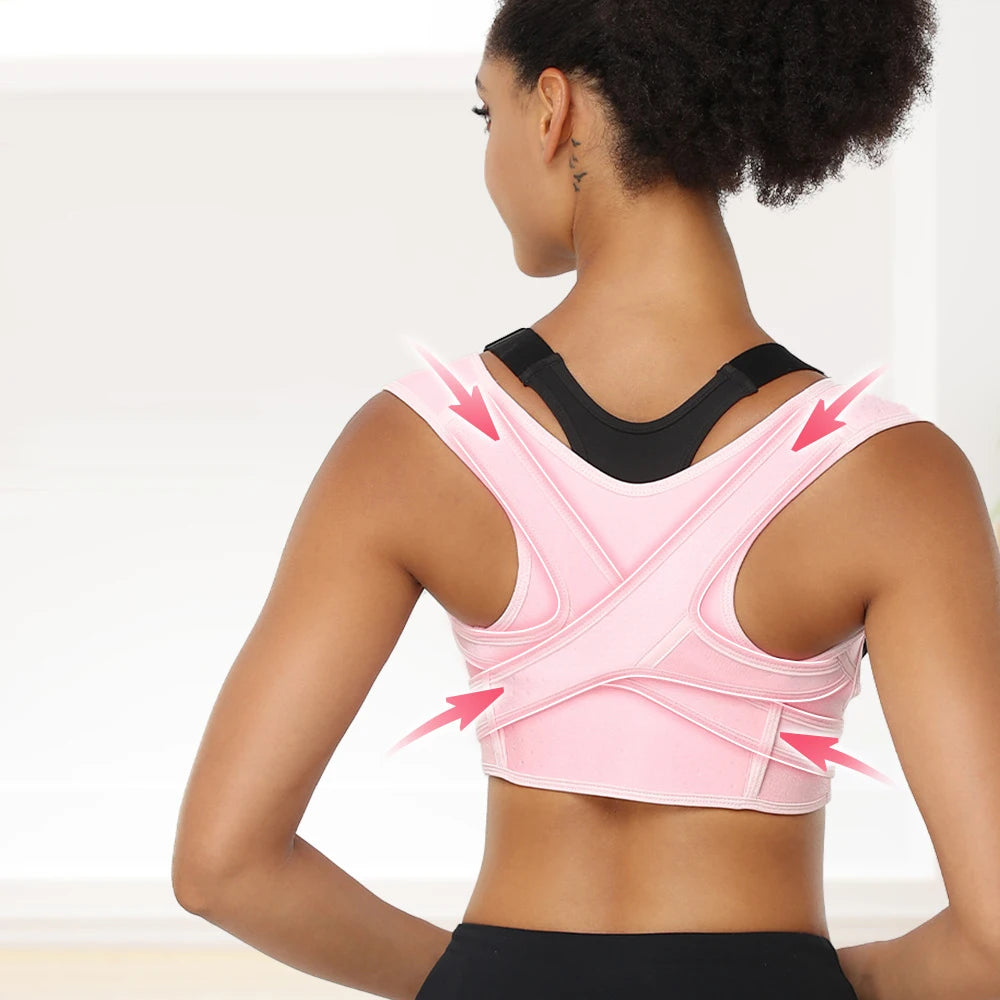 Posture Corrector for Women/Men,Adjustable Upper Back Brace for Clavicle Support & Providing Pain Relief For Neck,Shoulder,Upper