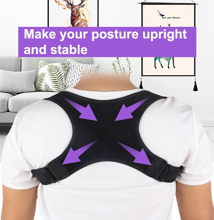 Back Support Posture Corrector Belt Relieves Neck Shoulder and Back Pain Offers Added Support