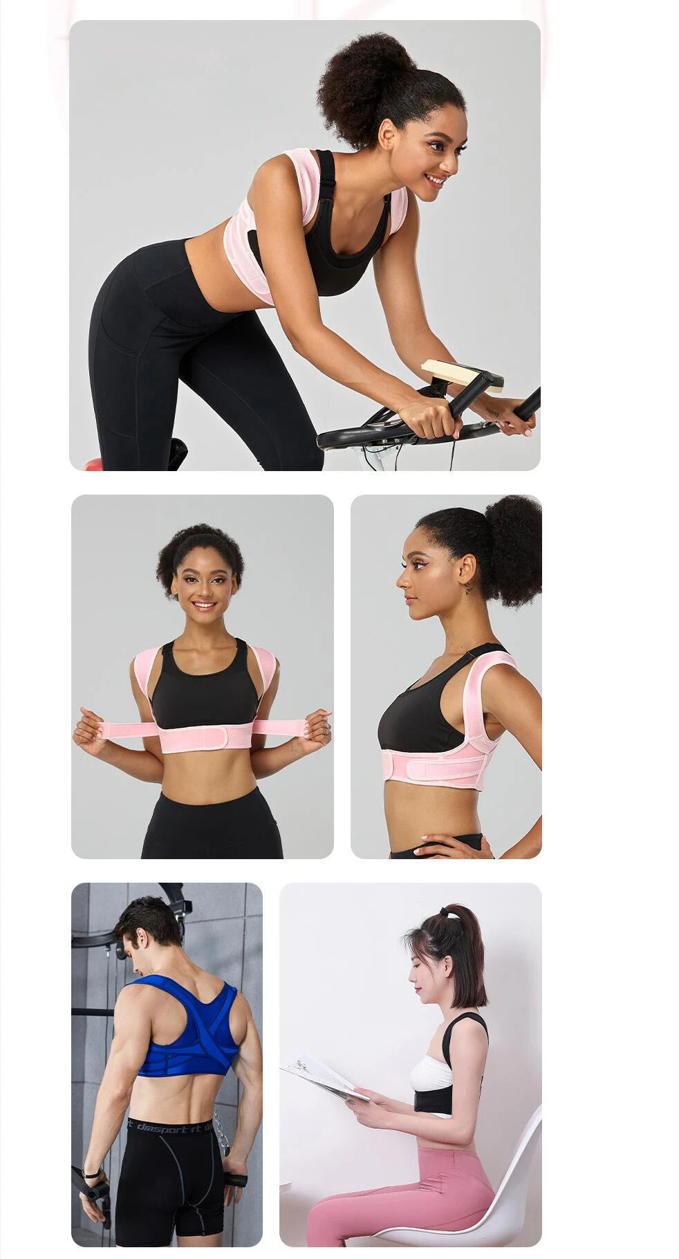Posture Corrector for Women/Men,Adjustable Upper Back Brace for Clavicle Support & Providing Pain Relief For Neck,Shoulder,Upper