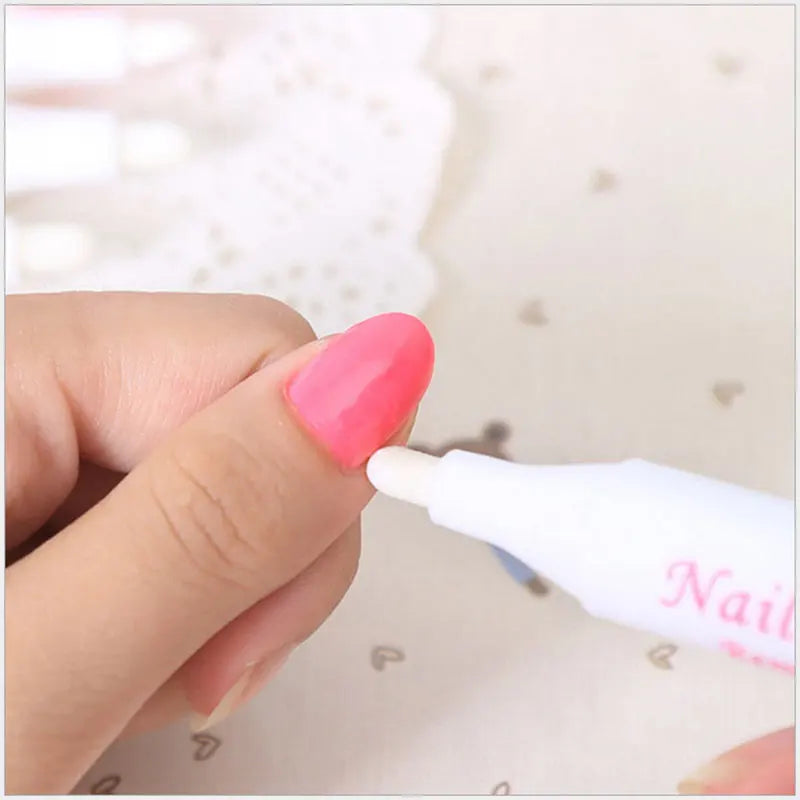 Nail Art Corrector Pen Remove Mistakes with 3 Tips Newest Nail Polish Remover Pen Cleaner Erase Manicure