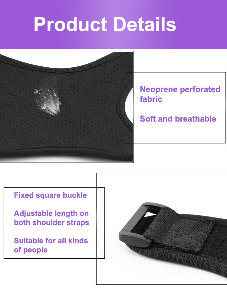 Back Support Posture Corrector Belt Relieves Neck Shoulder and Back Pain Offers Added Support