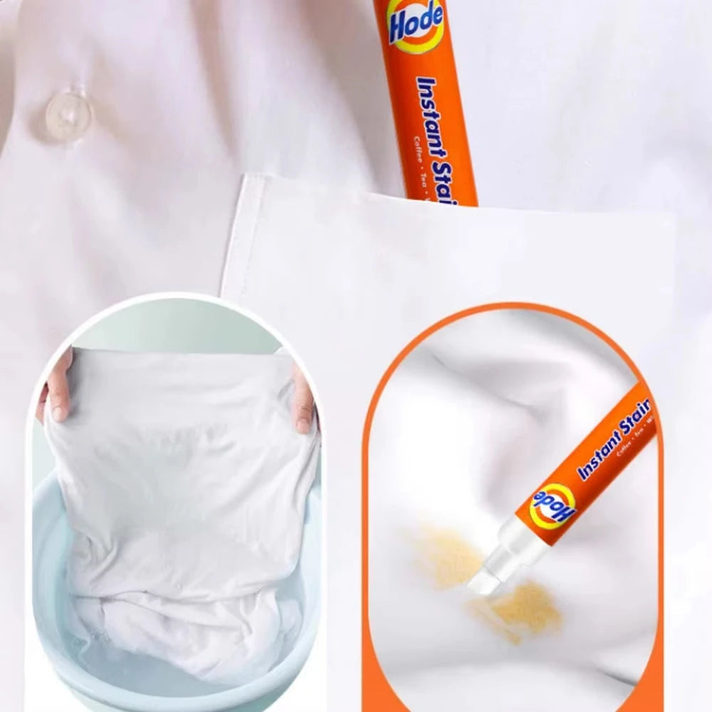 Instant Stain Remover Pen & Spot Cleaner Portable Travel-Friendly for Clothes, Works on Food & Drink Stains Fits in Purses & Bag