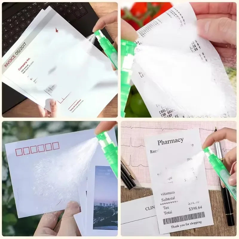 Thermal Paper Corrector Data Protection Privacy Protection Correction Fluid Portable Express Tool Elimination Privacy Spray Pen