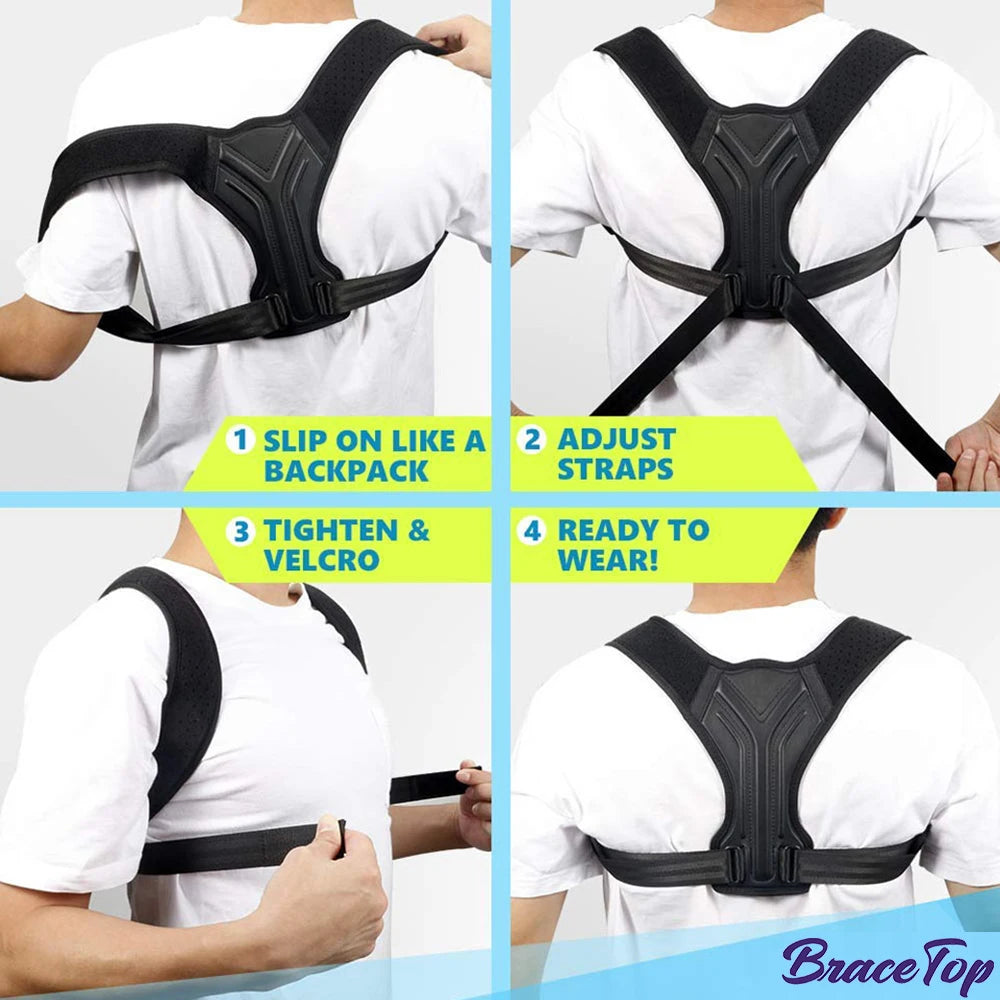 Adult Back Posture Corrector Corset Clavicle Spine Posture Correction Neck Support Belt Pain Relief Traine Spine Posture Support