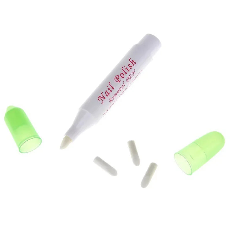 5Pcs Nail Polish Corrector Pen Set Manicure Tools with 15 Dry Tips for Nail Art Application And Mistake Removal